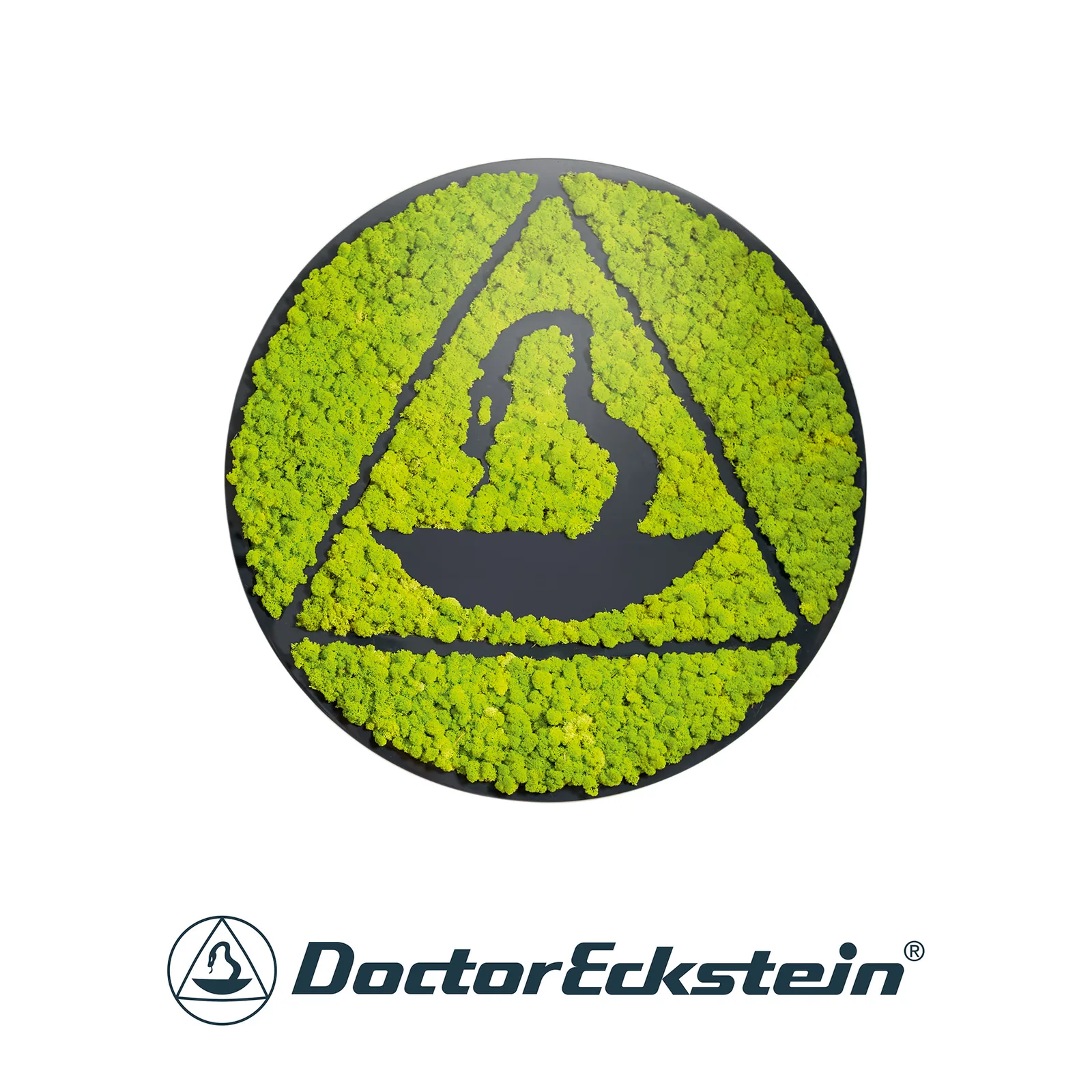 The Doctor Eckstein mark grown in moss